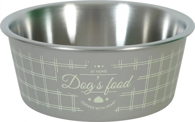 Ciotola in Acciaio Inox Antiscivolo Food Dog Taupe - 1,2L