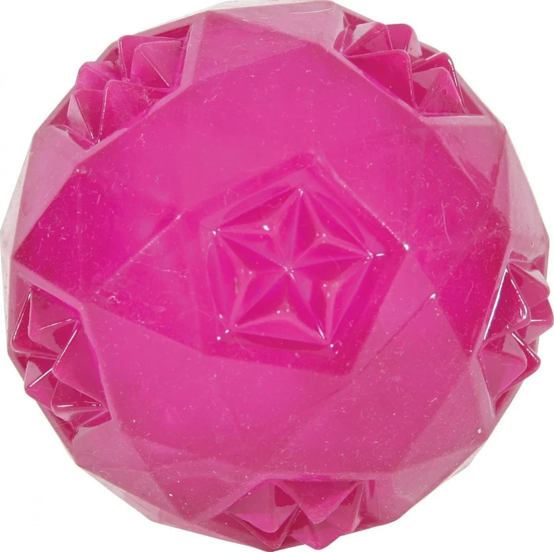 Gioco in Gomma TPR Palla Pop per Cani - 7,5 cm, Fragola