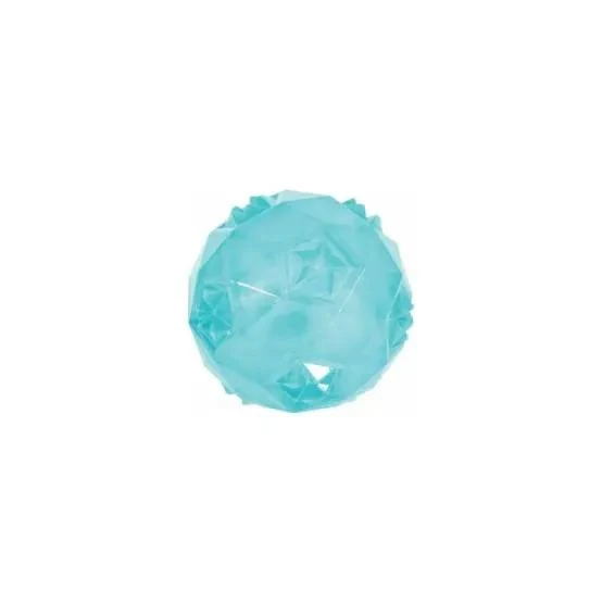 Gioco in Gomma TPR Palla Pop per Cani - 7,5 cm, Turchese