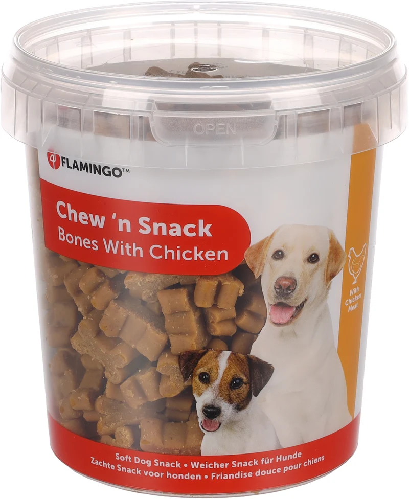 FLAMINGO CANE SNACK CHEW'N BISCOTTO OSSICINO POLLO 500 GR