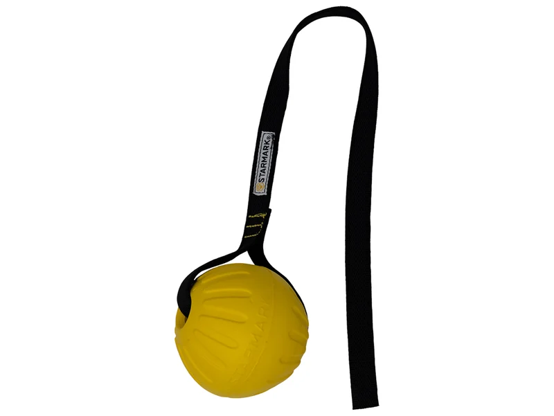 Gioco per Cani Starmark Gripcord Durafoam Ball con Corda - Misura L