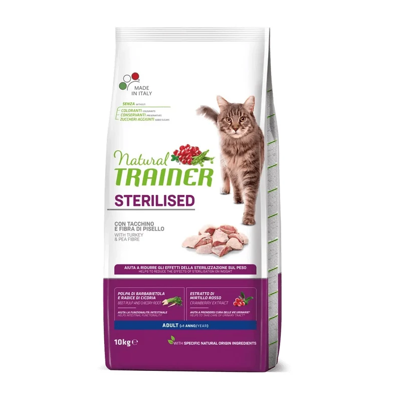 Trainer Gatto Natural Adulto Sterilizzato Tacchino 10 kg