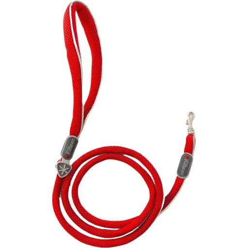 Guinzaglio Cinquetorri Mini Coralpina per Piccoli Animali - 150 cm Rosso