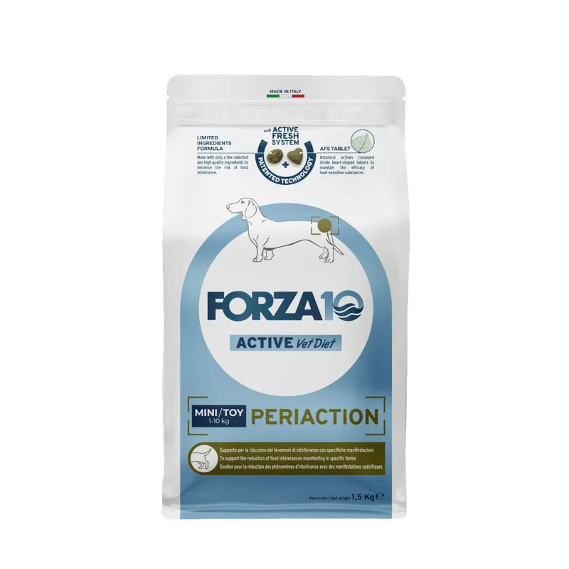 Forza 10 Active Vet Diet Periaction - Crocchette Dietetiche Cani Mini - 1,5 kg