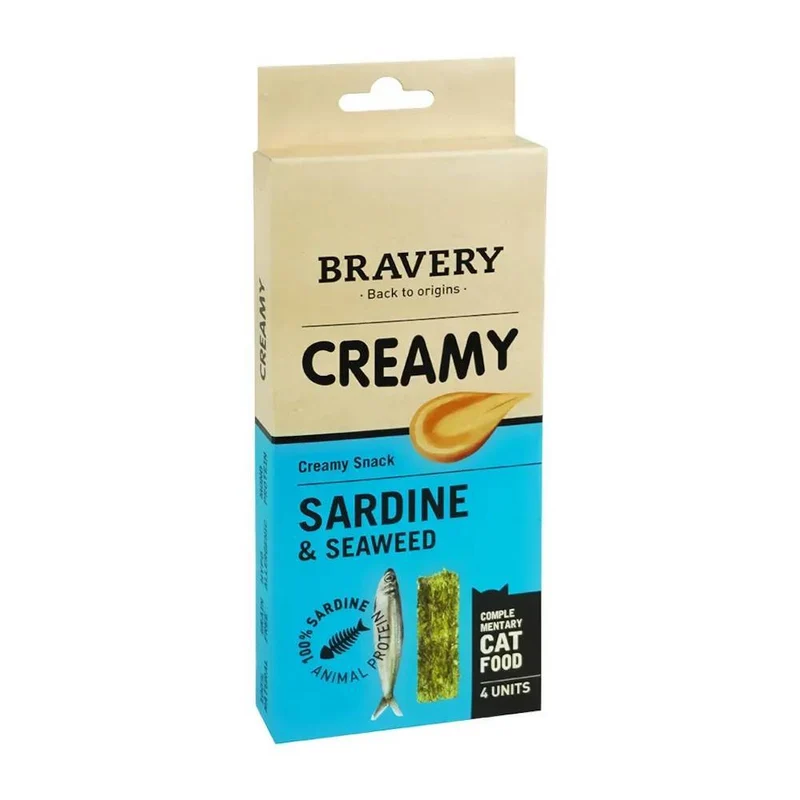 Bravery Creamy Tuna & Spinach - Snack Cremoso per Gatti Tonno e Spinaci - 56g