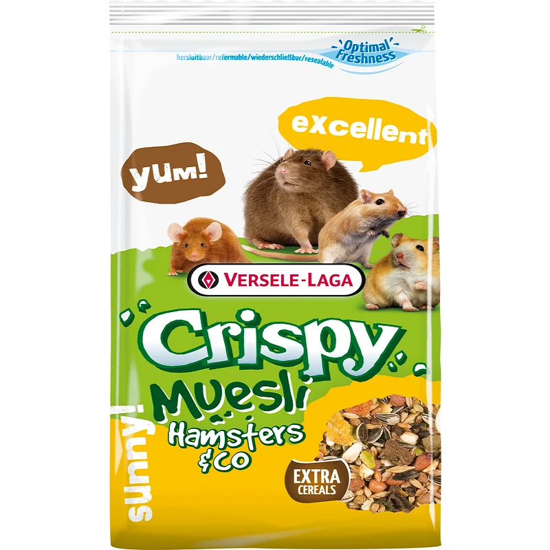 Versele-Laga Crispy Muesli Hamster - Mix per Criceti e Piccoli Roditori - 400 g