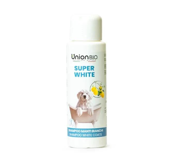 Union Bio Super White - Shampoo per Cani a Pelo Bianco, 250 ml