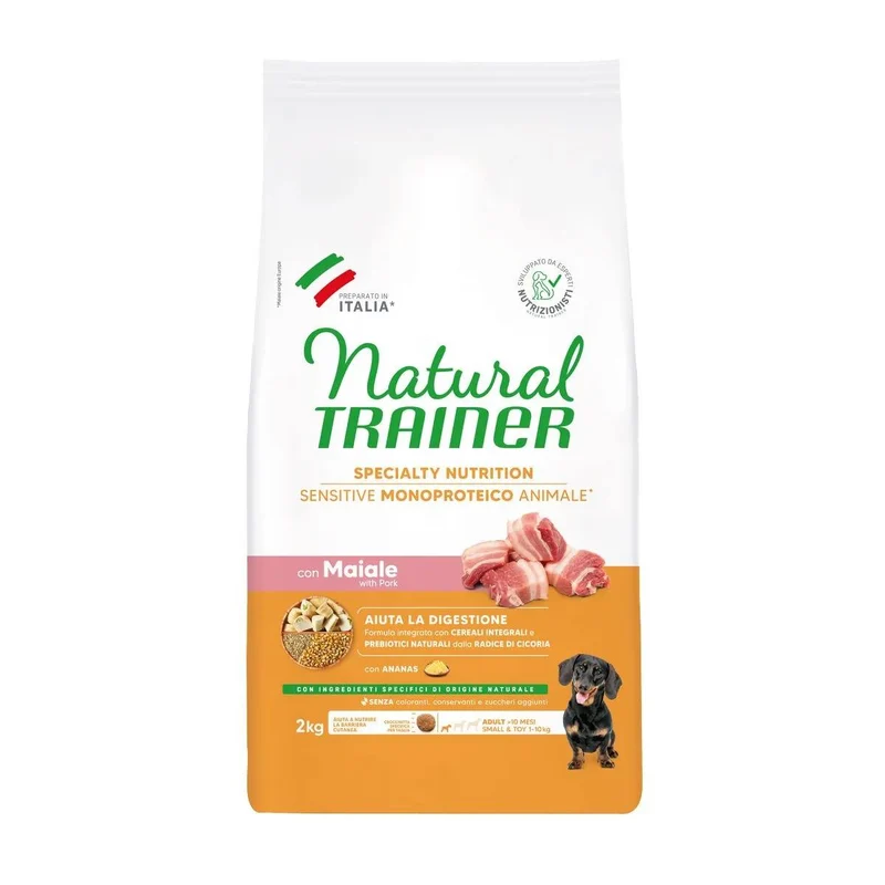 Natural Trainer Sensitive No Gluten Adult Mini al Maiale - 2 kg