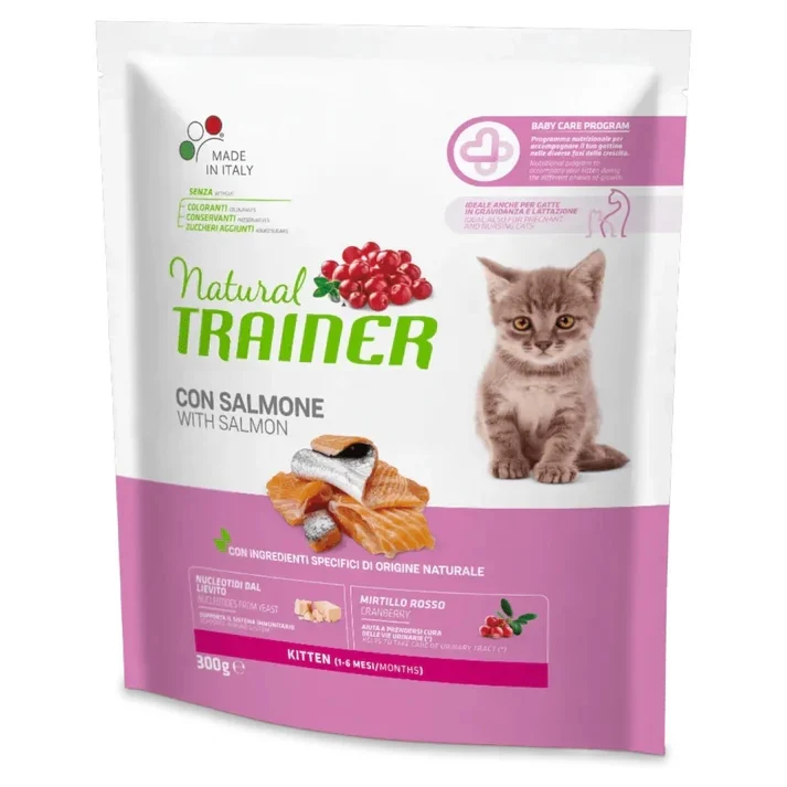 Natural Trainer Kitten Salmone - Crocchette per Gattini - 300 g