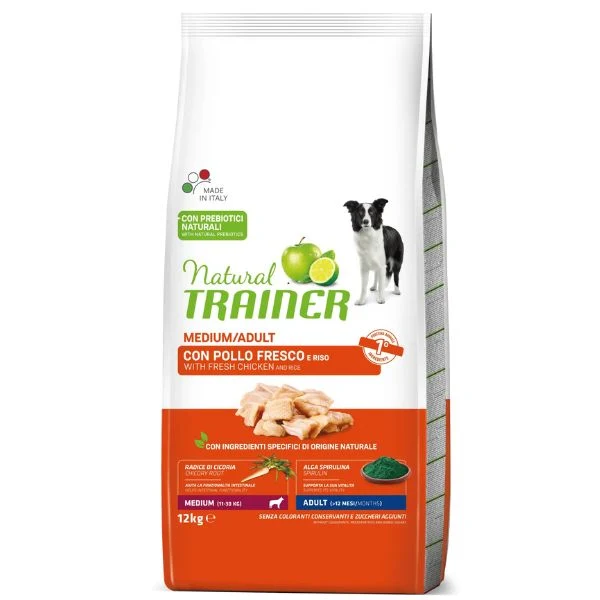 Trainer Natural Medium Adult Pollo Fresco - Cani Medi - 12 kg