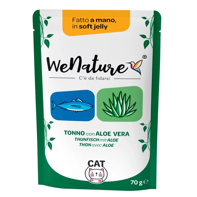 WENATURE GATTO BUSTA IN JELLY ADULTO TONNO & ALOE 70 GR