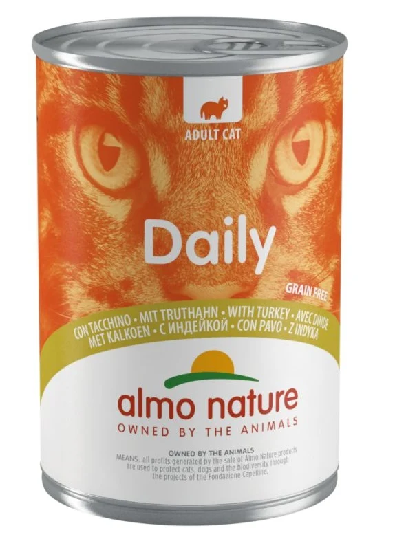 ALMO NATURE DAILY CATS 24X400 G CON TACCHINO