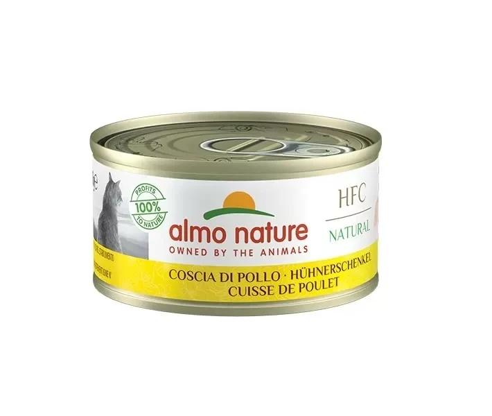 ALMO NATURE HFC NATURAL CATS 24X70 G COSCIA DI POLLO