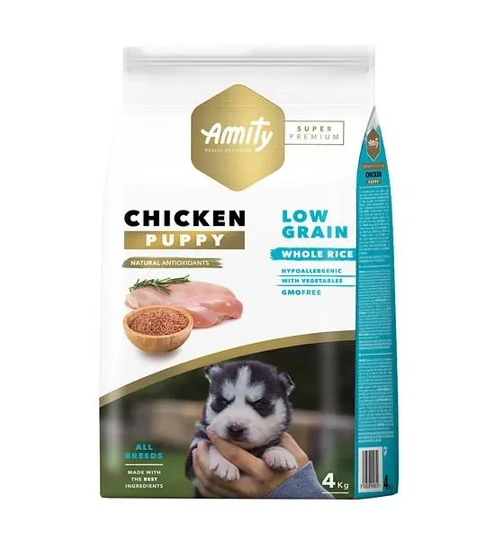 Amity Dog Super Premium Puppy - Crocchette per Cuccioli e Accrescimento - 4 kg