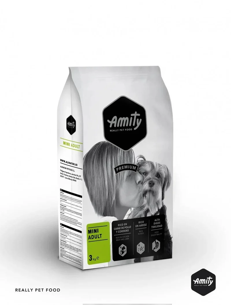 Amity Dog Premium Mini Adult - Crocchette per Cani Piccola Taglia - 3 kg
