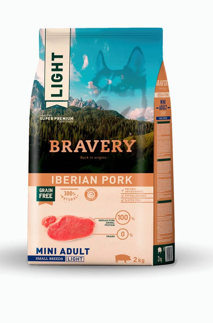 Bravery Adult Mini Light - Crocchette per Cani Piccoli Sovrappeso - 2 kg