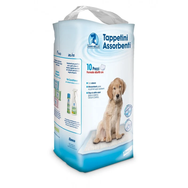 SANOeBELLO TAPPETINI IGIENICI "MORBIDEZZA & COMFORT" 60x90 CM CF. (10 PZ)