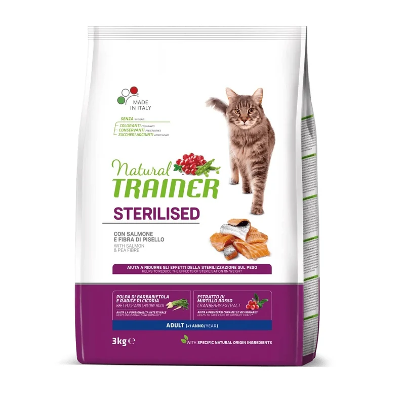 Trainer Gatto Natural Adulto Sterilizzato Salmone 3 kg