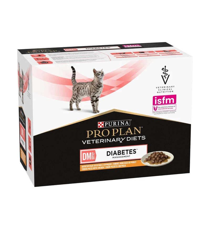 PURINA VETERINARY DIET GATTO DM DIABETES MANAGEMENT AL POLLO DA 85 GR IN BUSTINA