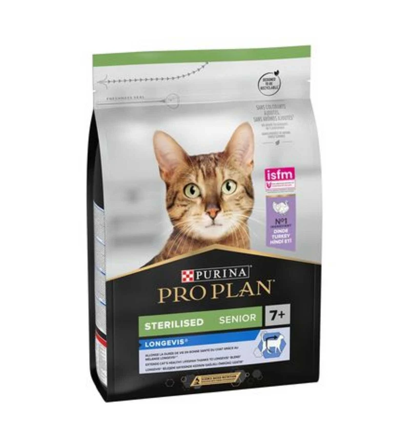 PURINA PRO PLAN GATTO STERILIZZATO 7 + AL TACCHINO DA 1,5 KG