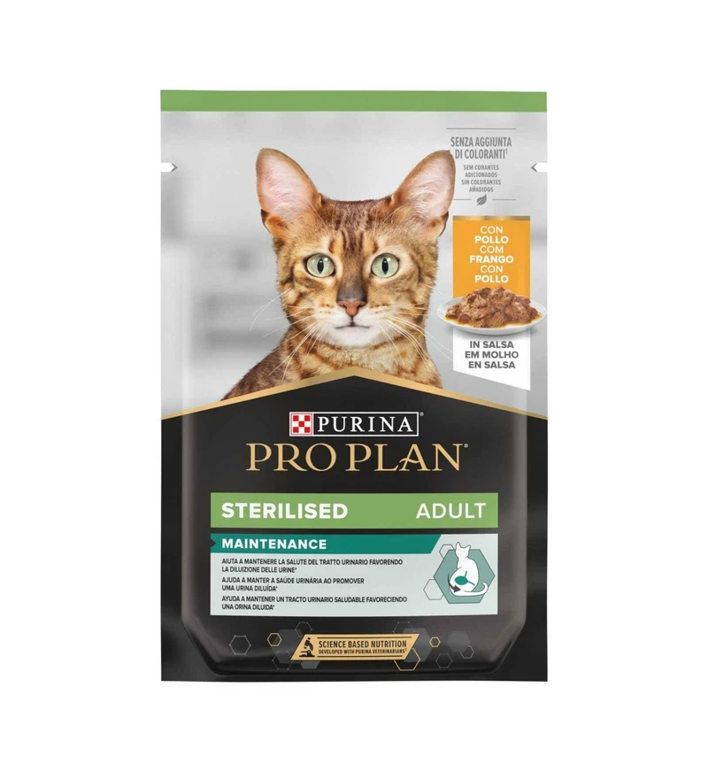 PURINA PRO PLAN GATTO STERILIZZATO AL POLLO DA 85 GR IN BUSTA