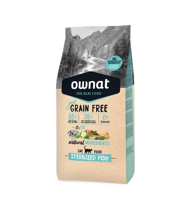 OWNAT GATTO GRAIN FREE JUST STERILIZED PESCE DA 1 KG