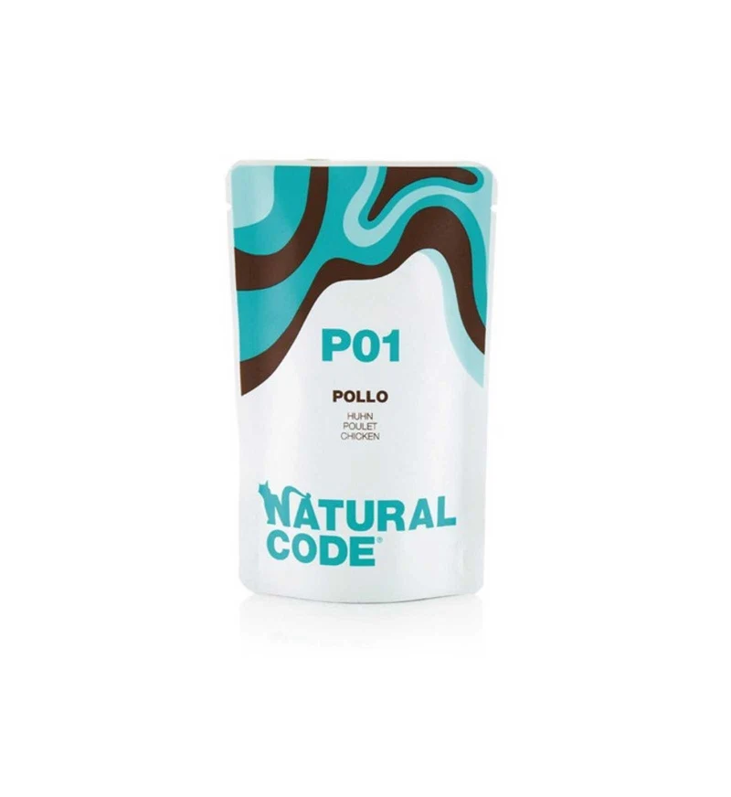 NATURAL CODE GATTO P01 POLLO IN ACQUA DI COTTURA DA 70 GR IN BUSTA