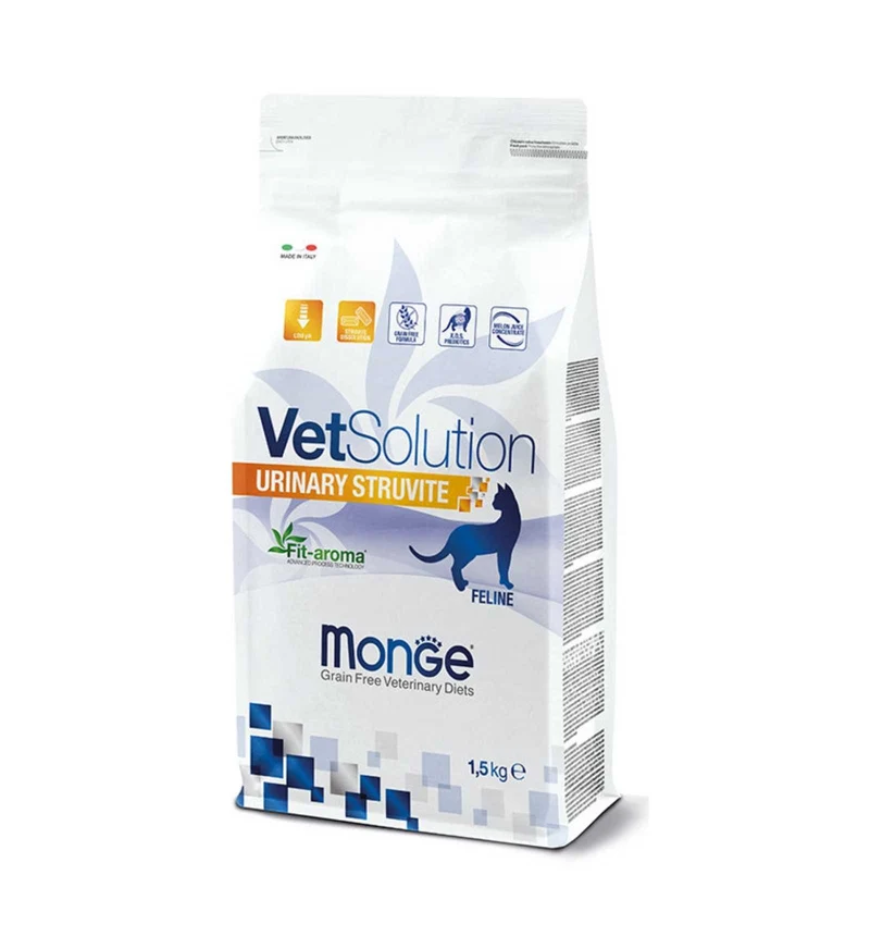 MONGE VETSOLUTION GATTO GRAIN FREE VETERINARY DIET URINARY STRUVITE