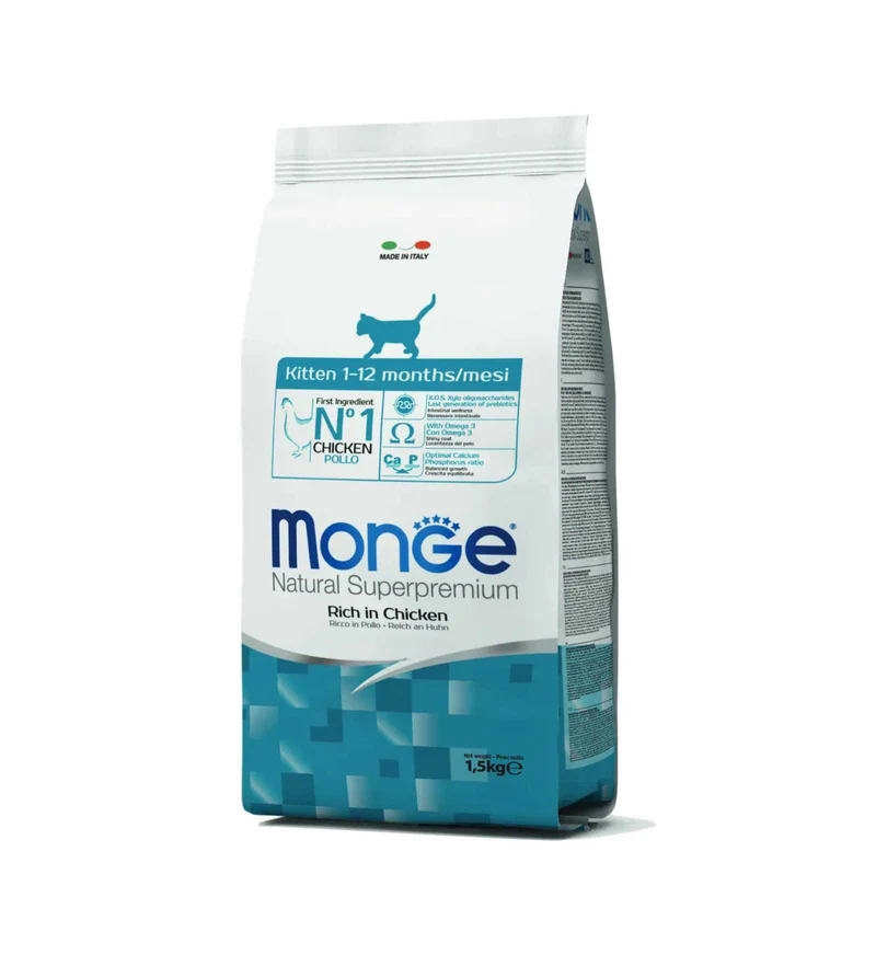 MONGE SUPERPREMIUM GATTO KITTEN DA 1 A 12 MESI POLLO