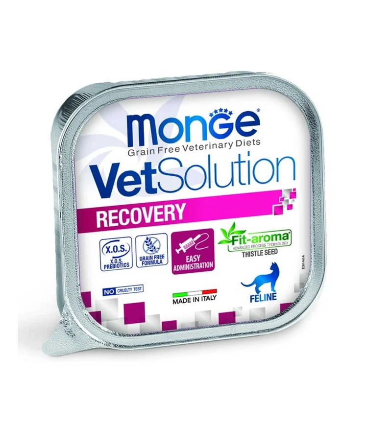 MONGE VETSOLUTION GATTO GRAIN FREE VETERINARY DIET RECOVERY DA 100 GR IN VASCHETTA