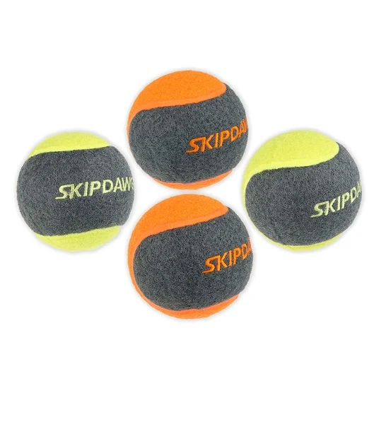 SKIPDAWG 4pcs Squeaky Dog Tennis Balls 6.35cm