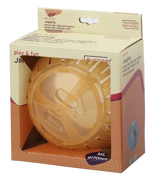 ebi Jogging Hamster Ball Toys Transparent & Glitter Orange