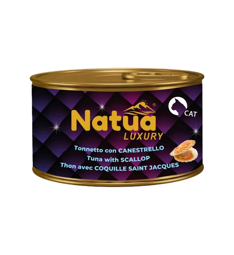 NATUA LUXURY GATTO JELLY TONNETTO CON CANESTRELLO DA 85 GR IN LATTINA
