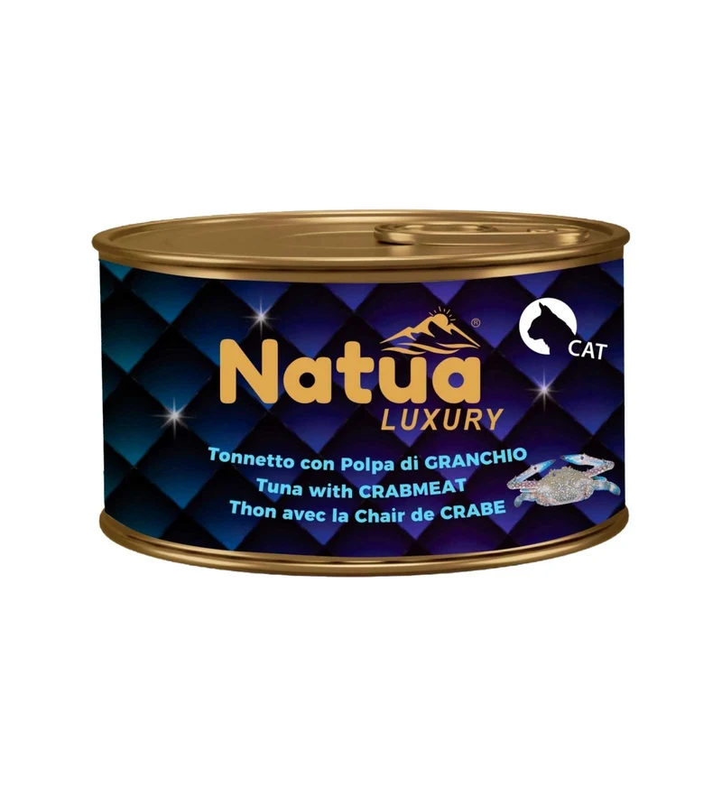 NATUA LUXURY GATTO JELLY TONNETTO CON GRANCHIO DA 85 GR IN LATTINA