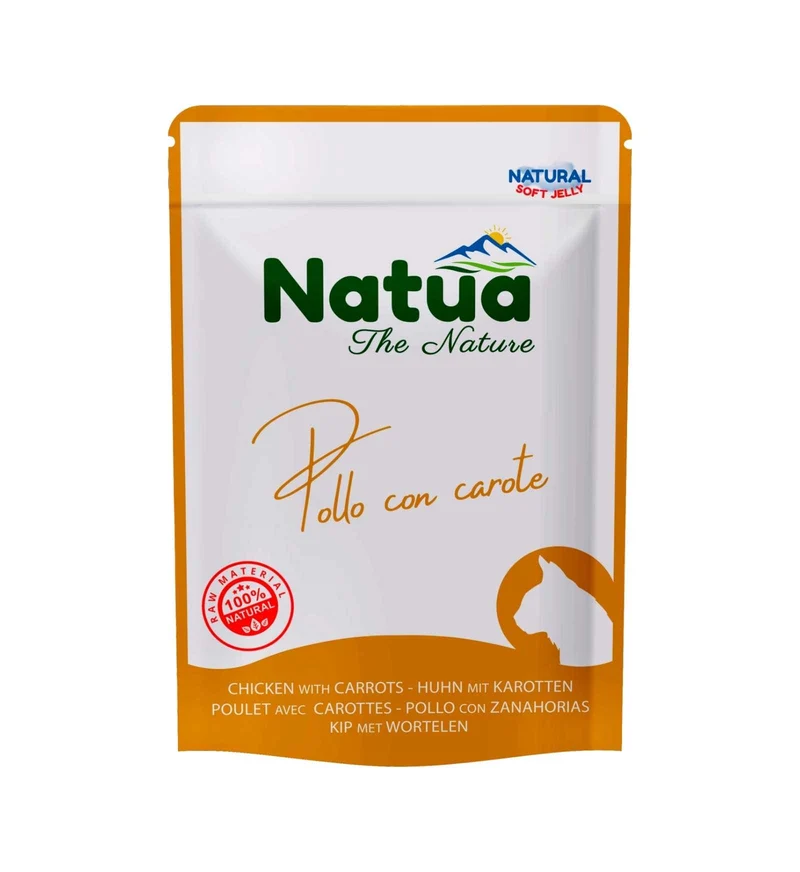 NATUA NATURAL GATTO POLLO E CAROTE DA 70 GR IN BUSTA