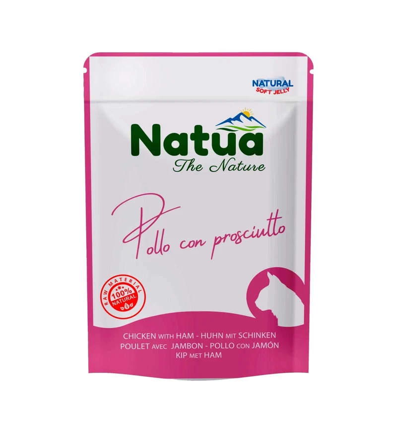 NATUA NATURAL GATTO POLLO E PROSCIUTTO DA 70 GR IN BUSTA