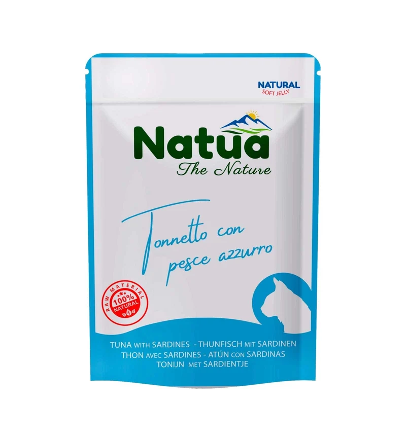 NATUA NATURAL GATTO TONNETTO E PESCE AZZURRO DA 70 GR IN BUSTA