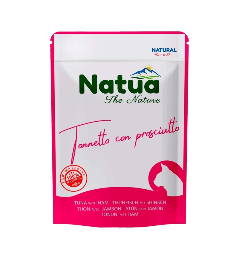 NATUA NATURAL GATTO TONNETTO E PROSCIUTTO DA 70 GR IN BUSTA