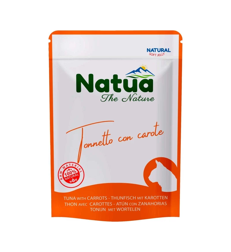 NATUA NATURAL GATTO TONNETTO E CAROTE DA 70 GR IN BUSTA