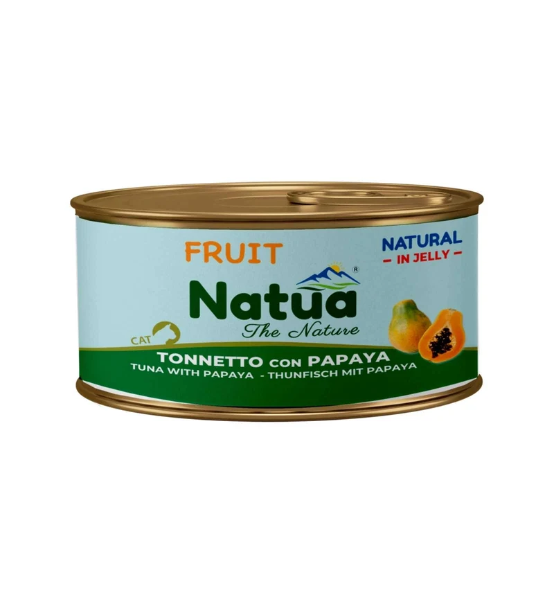 NATUA NATURAL GATTO JELLY TONNETTO CON PAPAYA DA 85 GR IN LATTINA