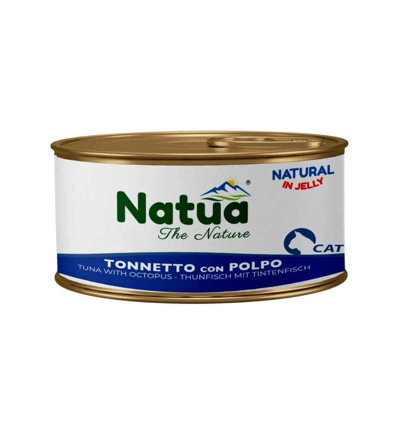 NATUA NATURAL GATTO JELLY TONNETTO CON POLPO DA 85 GR IN LATTINA