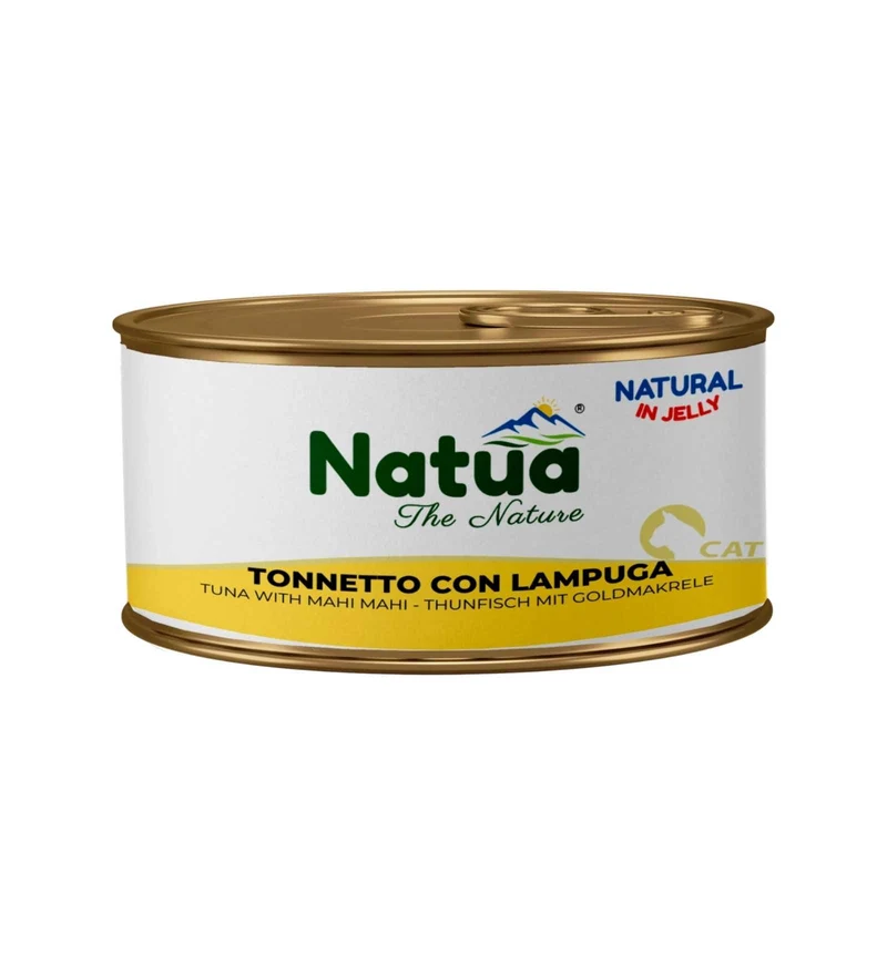 NATUA NATURAL GATTO JELLY TONNETTO CON LAMPUGA DA 85 GR IN LATTINA