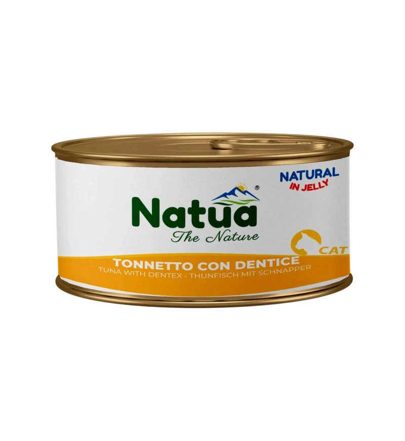 NATUA NATURAL GATTO JELLY TONNETTO CON DENTICE DA 85 GR IN LATTINA