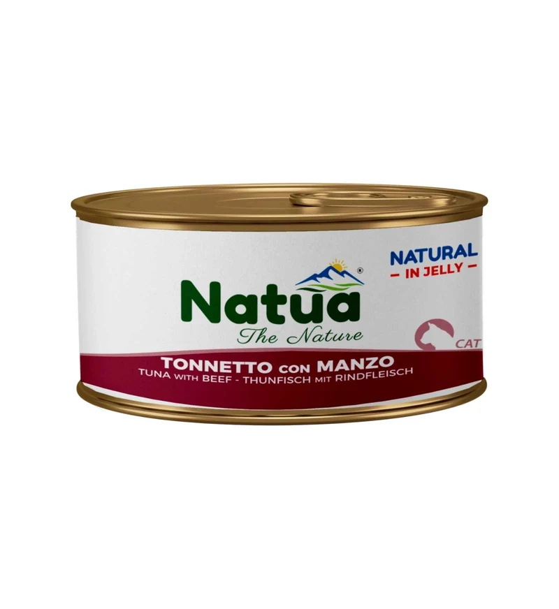 NATUA NATURAL GATTO JELLY TONNETTO CON MANZO DA 85 GR IN LATTINA