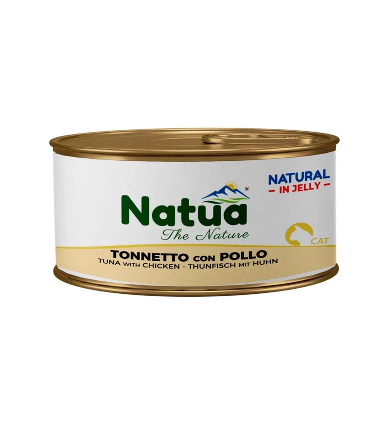 NATUA NATURAL GATTO JELLY TONNETTO CON POLLO DA 85 GR IN LATTINA