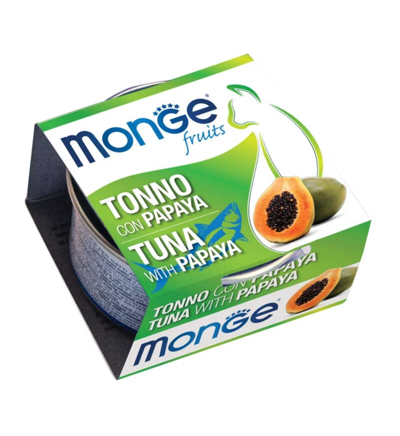 MONGE GATTO FRUIT AL TONNO E PAPAYA DA 80 GR IN LATTINA