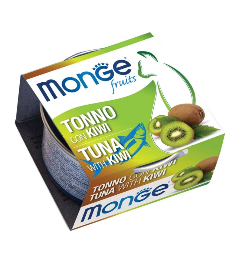 MONGE GATTO FRUIT AL TONNO E KIWI DA 80 GR IN LATTINA
