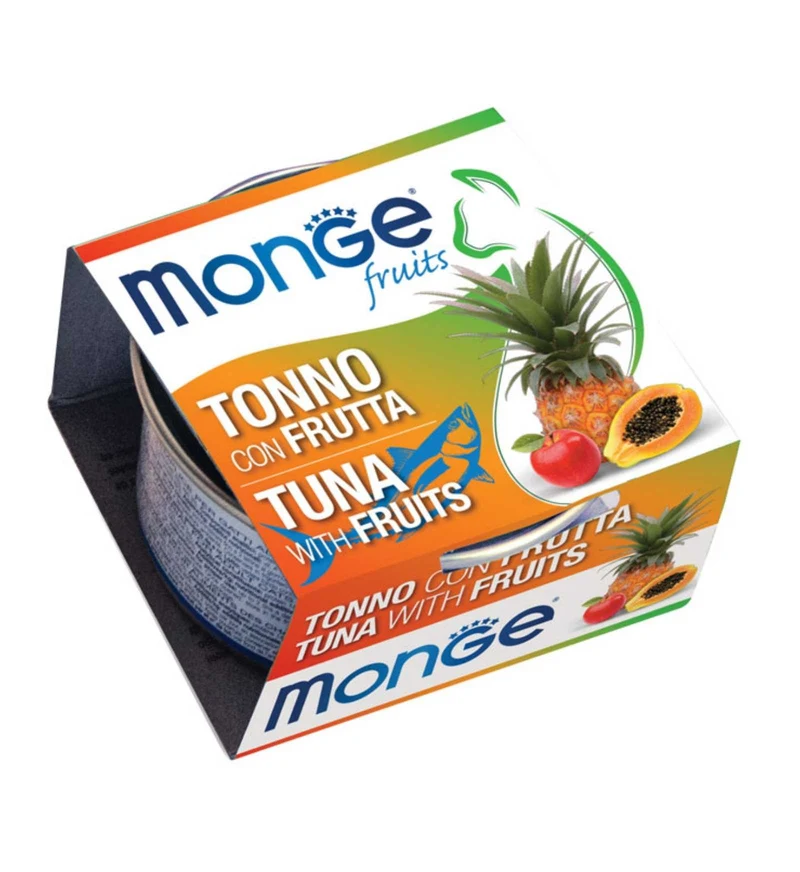 MONGE GATTO FRUIT AL TONNO E FRUTTA DA 80 GR IN LATTINA