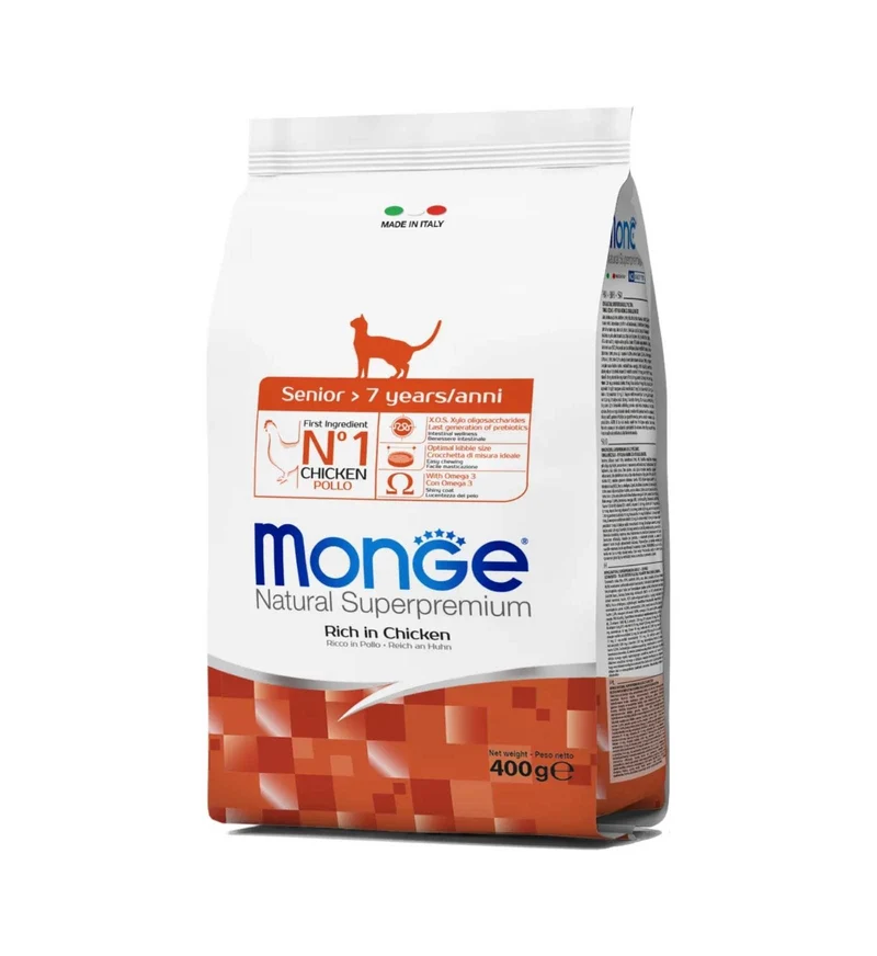 MONGE SUPERPREMIUM GATTO SENIOR +7 AL POLLO