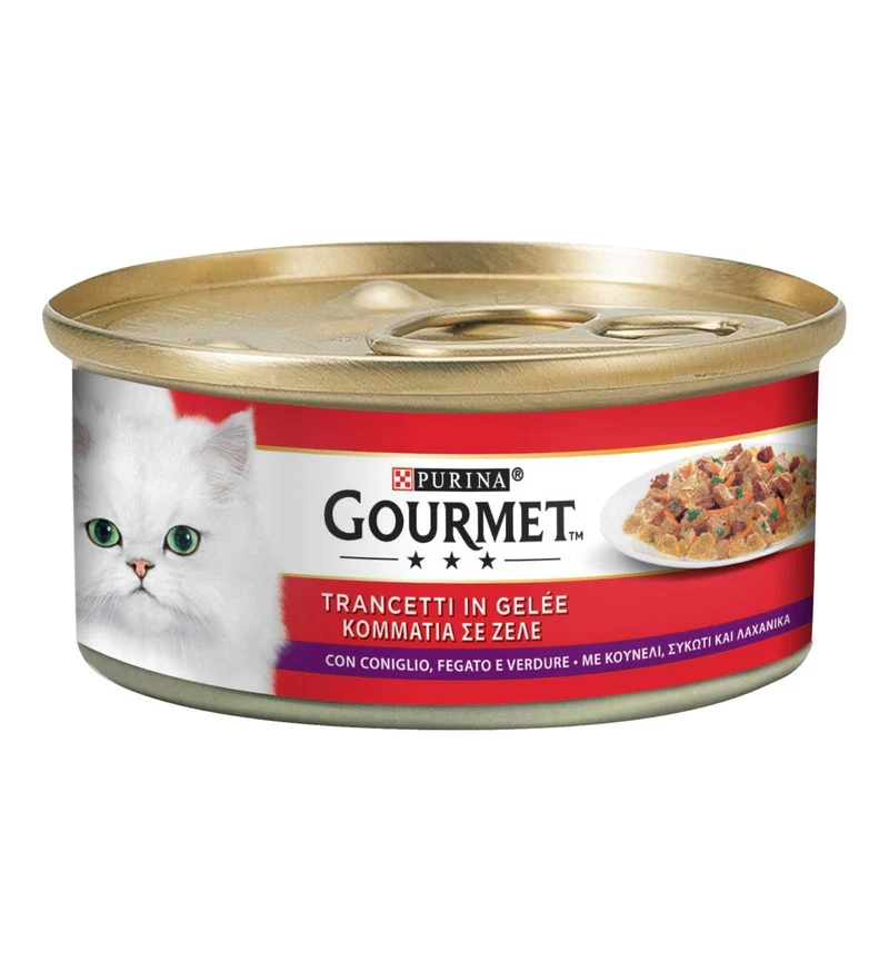 PURINA GOURMET GATTO AL CONIGLIO FEGATO E VERDURE DA 195 GR IN LATTINA